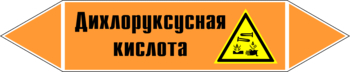 Маркировка трубопровода "дихлоруксусная кислота" (k15, пленка, 126х26 мм)" - Маркировка трубопроводов - Маркировки трубопроводов "КИСЛОТА" - Магазин охраны труда и техники безопасности stroiplakat.ru