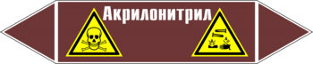 Маркировка трубопровода "акрилонитрил" (пленка, 252х52 мм) - Маркировка трубопроводов - Маркировки трубопроводов "ЖИДКОСТЬ" - Магазин охраны труда и техники безопасности stroiplakat.ru