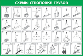 Схема строповки st10 - Схемы строповки и складирования грузов - Магазин охраны труда и техники безопасности stroiplakat.ru